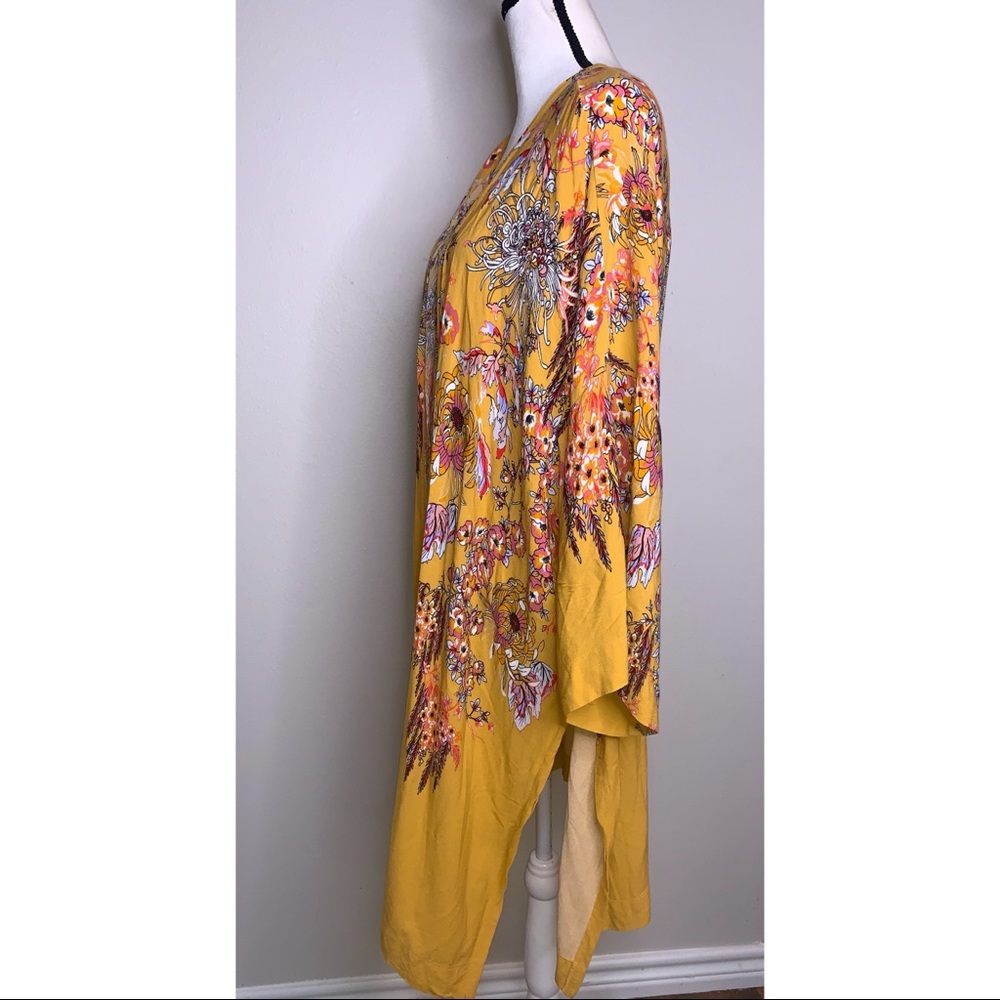 FREE PEOPLE | Intimately FP Yellow Floral Kimono - Picture 4 of 16